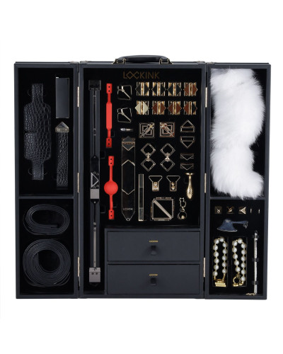 БДСМ-набор LOCKINK All-in-1 BDSM Play Kit - Crocodile Leather - Фото №1