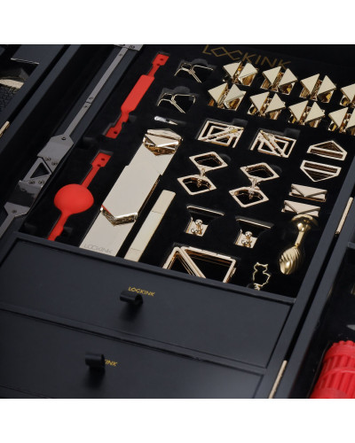 БДСМ-набор LOCKINK All-in-1 BDSM Play Kit - Crocodile Leather - Фото №3