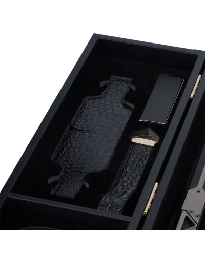 БДСМ-набор LOCKINK All-in-1 BDSM Play Kit - Crocodile Leather - Фото №4