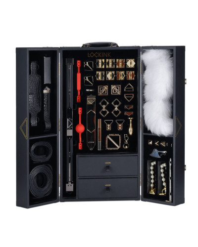 БДСМ-набор LOCKINK All-in-1 BDSM Play Kit - Crocodile Leather - Фото №7