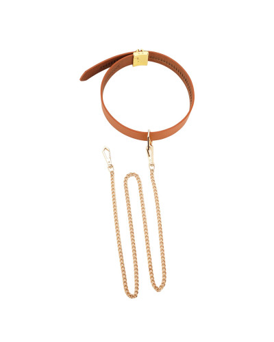 Поводок LOCKINK Tied Collar with Leash Set - Brown - Фото №4