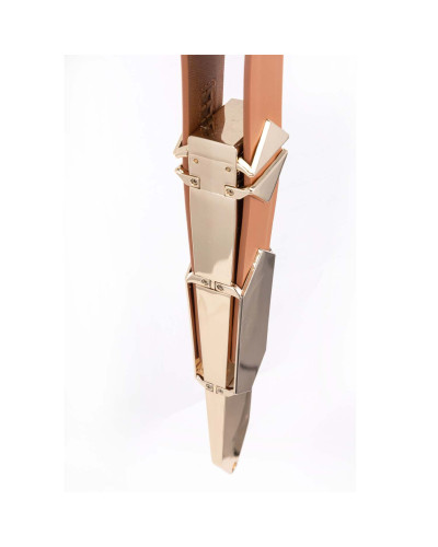 Регулируемая шлепалка LOCKINK Adjustable Slapper for Impact Play - Brown - Фото №6