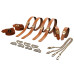 Набор из 8 ремней для связывания LOCKINK 8-Bondage-Straps Restraint Set - Brown - Фото №1