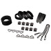 Набор из 8 ремней для связывания LOCKINK 8-Bondage-Straps Restraint Set - Black - Фото №7