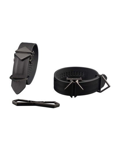 Наручники LOCKINK Wristcuffs/Anklecuffs Black Set - Фото №2