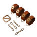Набір для зв'язування LOCKINK Hogtie Set - Brown - Фото №1