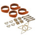 Набір для зв'язування LOCKINK Hogtie Set - Brown - Фото №2