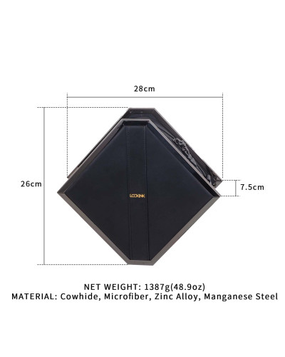 Сумка LOCKINK Mysterious Square Kink Bag - Black - Фото №8
