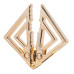 Затискачі для сосків з важкою підвіскою LOCKINK Adjustable Nipple Clamps with Heavy Pendant - Golden - Фото №2