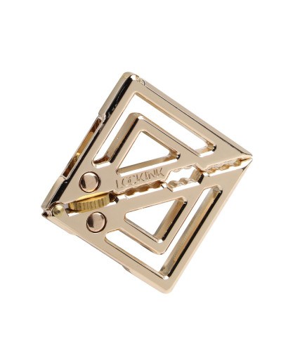 Затискачі для сосків з важкою підвіскою LOCKINK Adjustable Nipple Clamps with Heavy Pendant - Golden - Фото №4