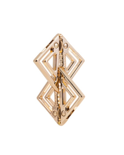 Затискачі для сосків з важкою підвіскою LOCKINK Adjustable Nipple Clamps with Heavy Pendant - Golden - Фото №7
