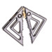 Затискачі для сосків з важкою підвіскою LOCKINK Adjustable Nipple Clamps with Heavy Pendant - Grey - Фото №4