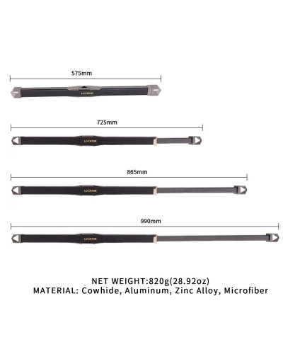 Фіксатор-розпірка LOCKINK Adjustable Spreader Bar Set - Black - Фото №9