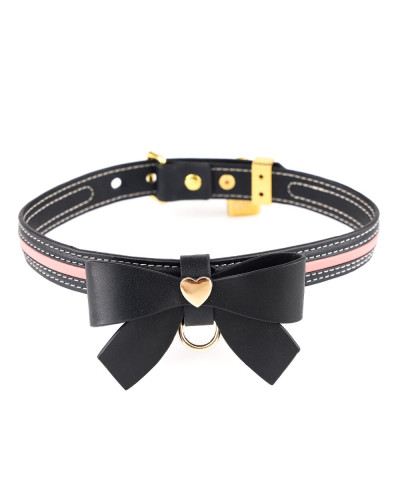 Поводок LOCKINK SEVANDA Love Heart Butterfly Leather Collar Set - Black - Фото №3