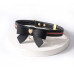 Поводок LOCKINK SEVANDA Love Heart Butterfly Leather Collar Set - Black - Фото №4