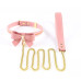 Поводок LOCKINK SEVANDA Love Heart Butterfly Leather Collar Set - Pink - Фото №1