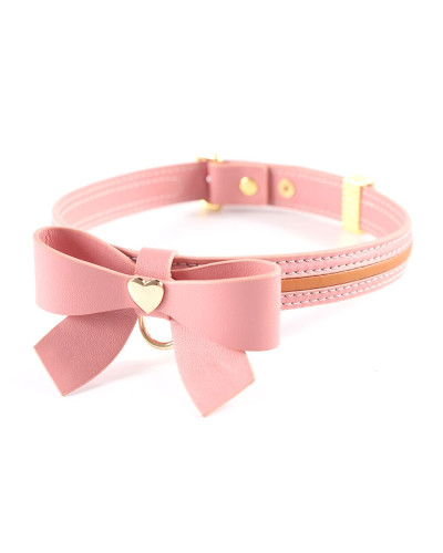 Поводок LOCKINK SEVANDA Love Heart Butterfly Leather Collar Set - Pink - Фото №2