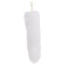 Металева анальна пробка Лисячий хвіст LOCKINK SEVANDA White Fox-Tail Anal Pear-shape Plug - Фото №3