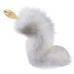 Металева анальна пробка Лисячий хвіст LOCKINK SEVANDA White Fox-Tail Anal Pear-shape Plug - Фото №5