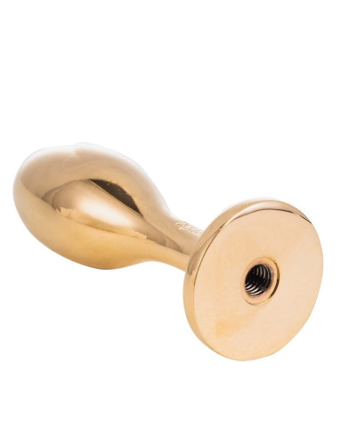 Металева анальна пробка Лисячий хвіст LOCKINK SEVANDA White Fox-Tail Anal Rose-shape Plug - Фото №5