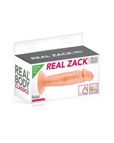 Фалоімітатор Real Body — Real Zack Flesh, TPE, діаметр 3,7 см - Фото №3