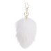 Металева анальна пробка Кролячий хвост LOCKINK SEVANDA White Bunny-Tail Anal Rose-shape Plug - Фото №2