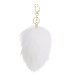 Металева анальна пробка Кролячий хвост LOCKINK SEVANDA White Bunny-Tail Anal Pear-shape Plug - Фото №5