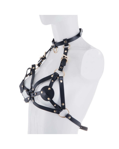 Портупея на грудь LOCKINK SEVANDA Queen Chest Harness with Removable Bra - Фото №2