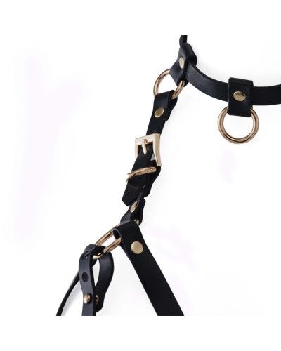 Портупея на грудь LOCKINK SEVANDA Queen Chest Harness with Removable Bra - Фото №6