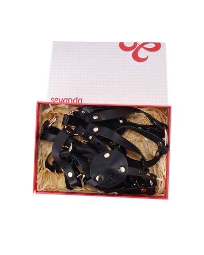 Портупея на грудь LOCKINK SEVANDA Queen Chest Harness with Removable Bra - Фото №10