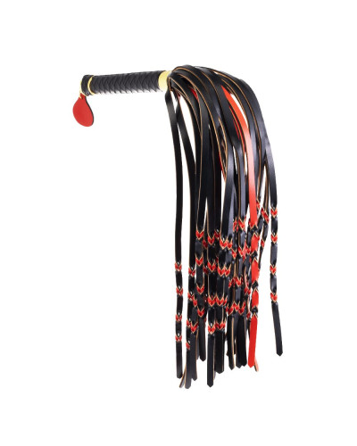 Флогер LOCKINK SEVANDA Red & Black Braided Tail Flogger - Фото №1