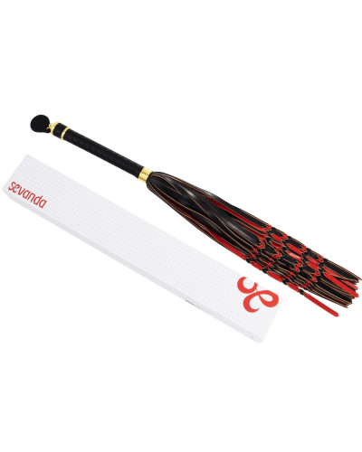 Флогер LOCKINK SEVANDA Red & Black Braided Tail Flogger - Фото №7