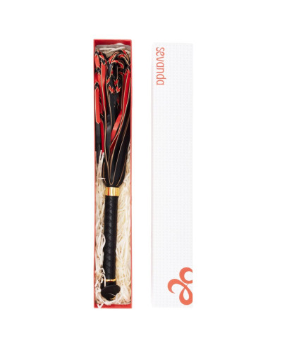 Флогер LOCKINK SEVANDA Red & Black Braided Tail Flogger - Фото №8