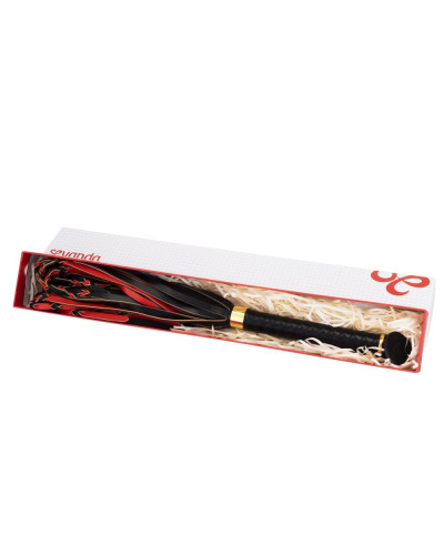 Флогер LOCKINK SEVANDA Red & Black Braided Tail Flogger - Фото №9