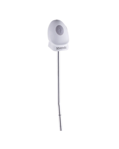 Уретральный зонд LOCKINK SEVANDA Vibrating & E-stim Metal Urethral Sounding - White - Фото №1