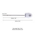 Уретральный зонд LOCKINK SEVANDA Vibrating & E-stim Metal Urethral Sounding - White - Фото №10