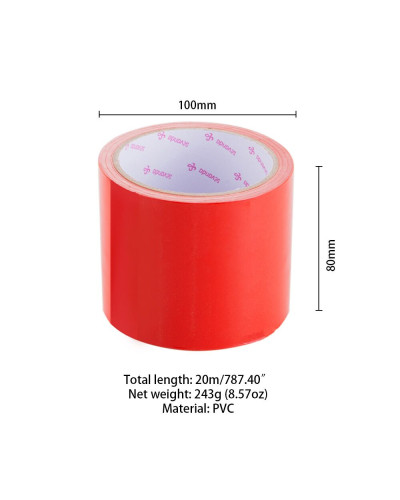 Електростатична стрічка для бондажу LOCKINK SEVANDA Electrostatic Tape - Red Tape, 16 м - Фото №2