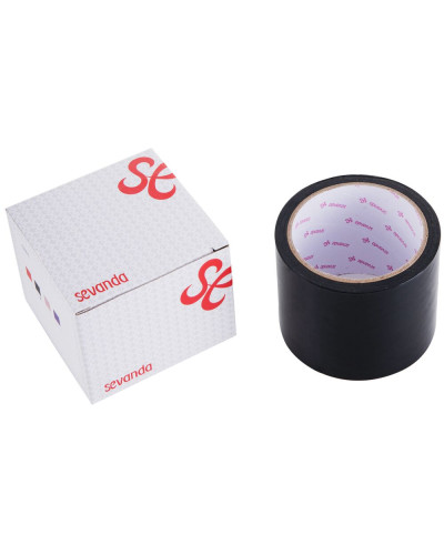 Електростатична стрічка для бондажу LOCKINK SEVANDA Electrostatic Tape - Black Tape, 16 м - Фото №1