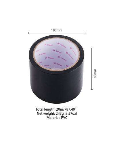 Електростатична стрічка для бондажу LOCKINK SEVANDA Electrostatic Tape - Black Tape, 16 м - Фото №2
