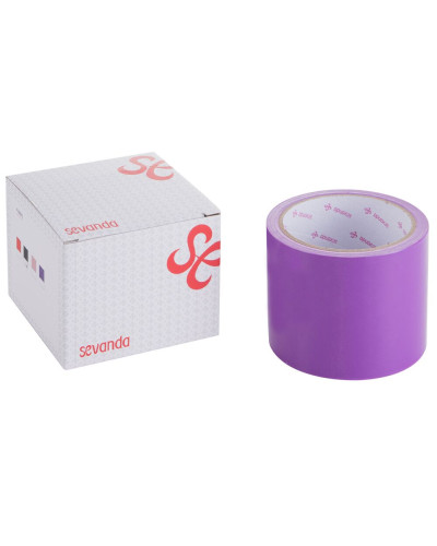 Електростатична стрічка для бондажу LOCKINK SEVANDA Electrostatic Tape - Purple Tape, 16 м - Фото №1