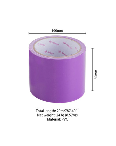 Електростатична стрічка для бондажу LOCKINK SEVANDA Electrostatic Tape - Purple Tape, 16 м - Фото №2