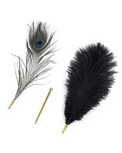 Щекоталка LOCKINK SEVANDA Natural Peacock Flirting Feather Tickler, перо павлина - Фото №1
