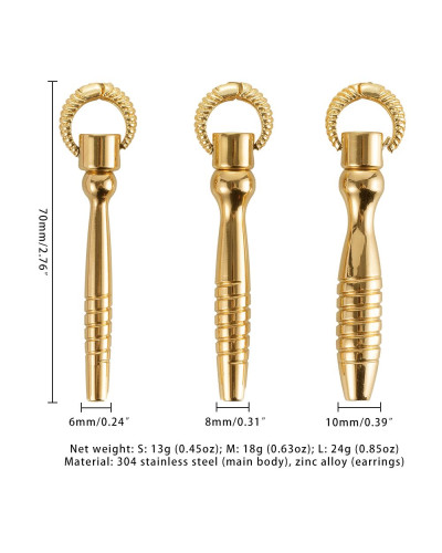 Набір уретральних стимуляторів LOCKINK Bad Boy Training Urethral Plugs Set - Фото №12