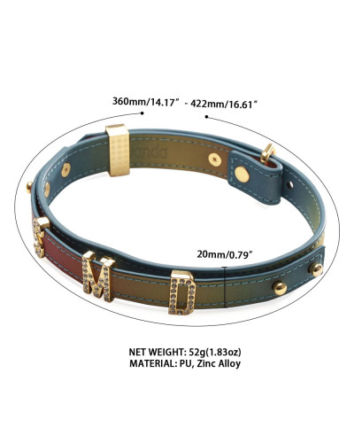 Нашийник LOCKINK Multi-color DIY Alphabet Collar - Фото №6