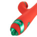 Вібратор-кролик з флогером LOCKINK SEVANDA Whip Vibrating Massage Wand - Red & Green - Фото №2