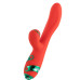 Вібратор-кролик з флогером LOCKINK SEVANDA Whip Vibrating Massage Wand - Red & Green - Фото №3