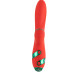 Вібратор-кролик з флогером LOCKINK SEVANDA Whip Vibrating Massage Wand - Red & Green - Фото №4