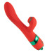 Вібратор-кролик з флогером LOCKINK SEVANDA Whip Vibrating Massage Wand - Red & Green - Фото №6