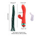 Вібратор-кролик з флогером LOCKINK SEVANDA Whip Vibrating Massage Wand - Red & Green - Фото №8