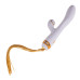 Вібратор-кролик з флогером LOCKINK SEVANDA Whip Vibrating Massage Wand - White & Golden - Фото №1